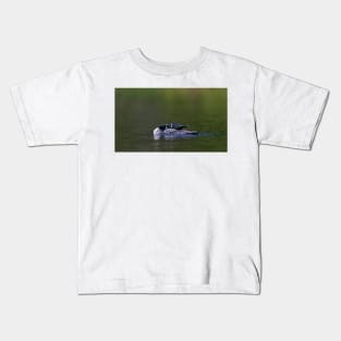 Common loon stretch Kids T-Shirt